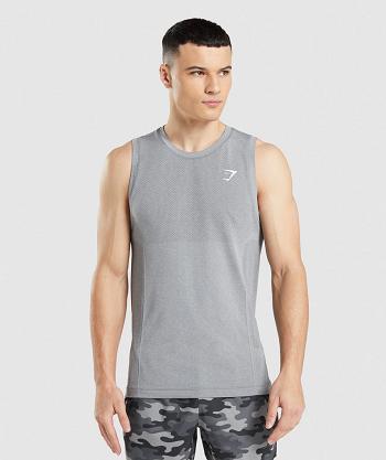 Camiseta Tirantes Gymshark Vital Seamless Light Hombre Gris | CO 3202CTV